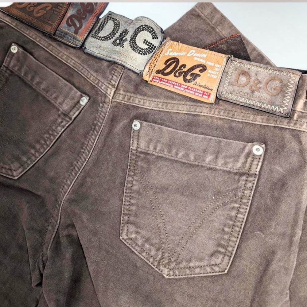 Dolce & Gabbana Vintage belt tag jeans